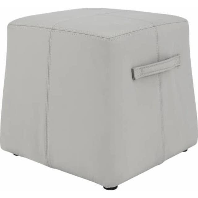 Qidian Full Leather Ottoman Stool