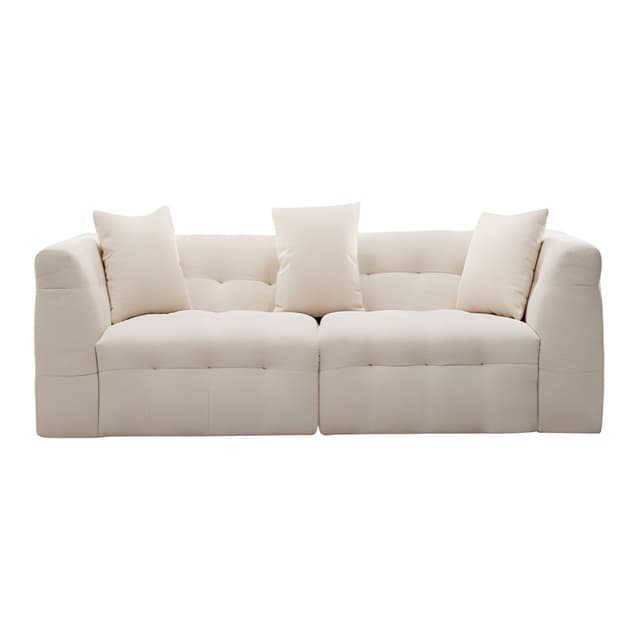 Cotton Candy Velvet Fabric Sofa