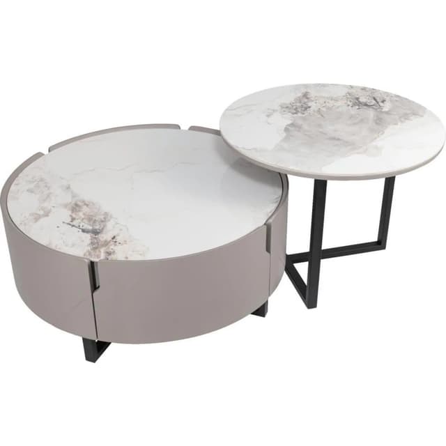 Round Coffee Table – Glossy White